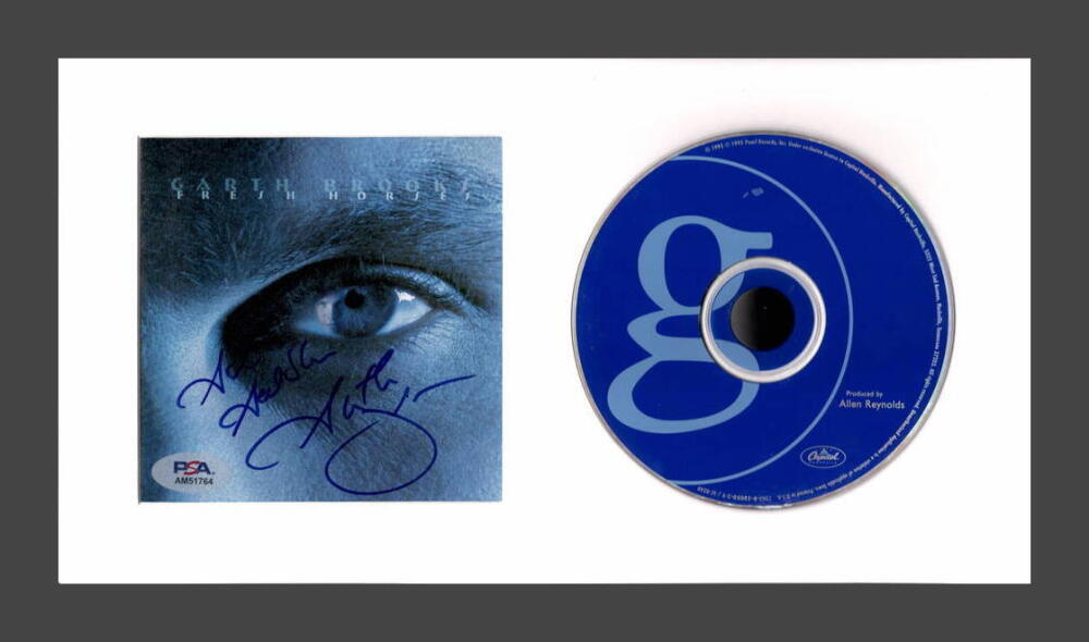 Garth Brooks Signed Autograph Fresh Horses Framed CD Display - Ready to Hang PSA
