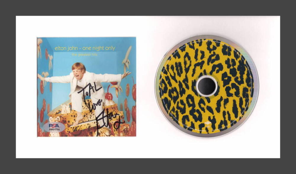 Elton John Signed Autograph One Night Only Framed CD Display Ready to Hang! PSA
