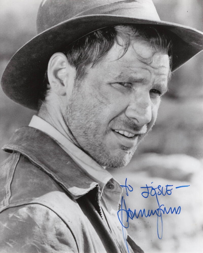 Harrison Ford Signed Autograph 8x10 Photo - Indiana Jones Full Vintage Signature
