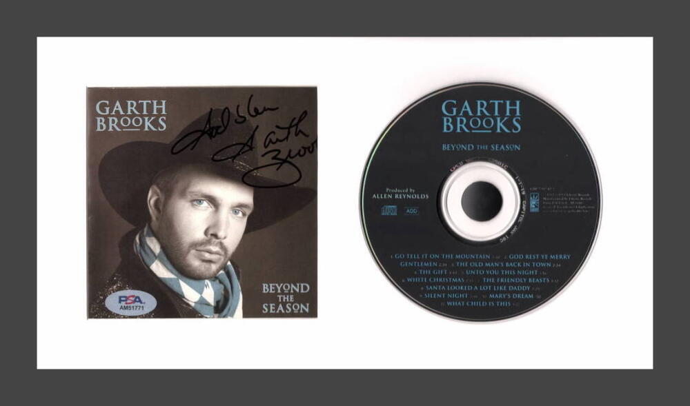 Garth Brooks Signed Autograph Beyond the Season Framed CD Display w/ PSA COA
