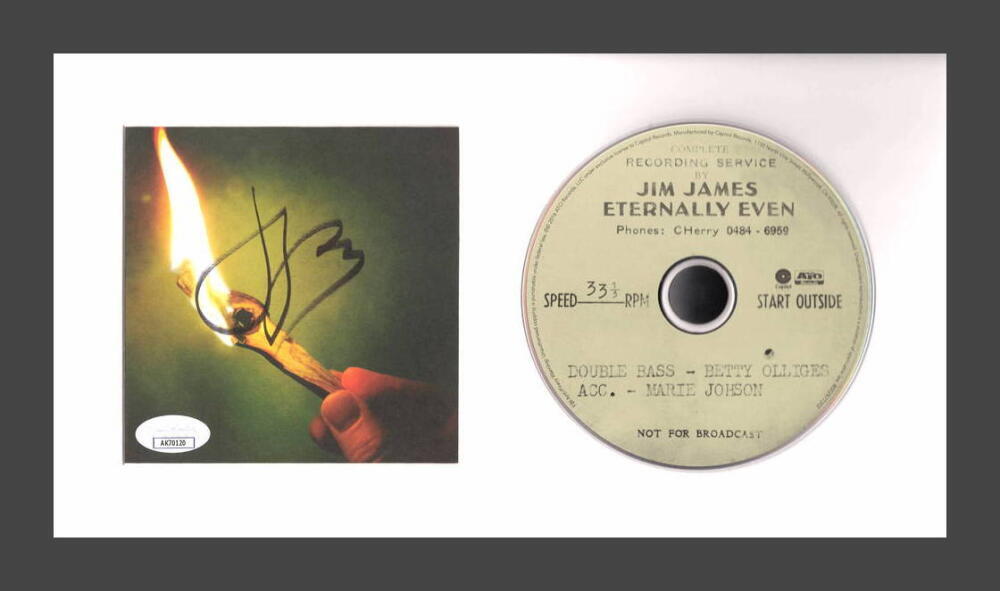 Jim James My Morning Jacket Signed Autograph Eternally Even CD Display - JSA COA
