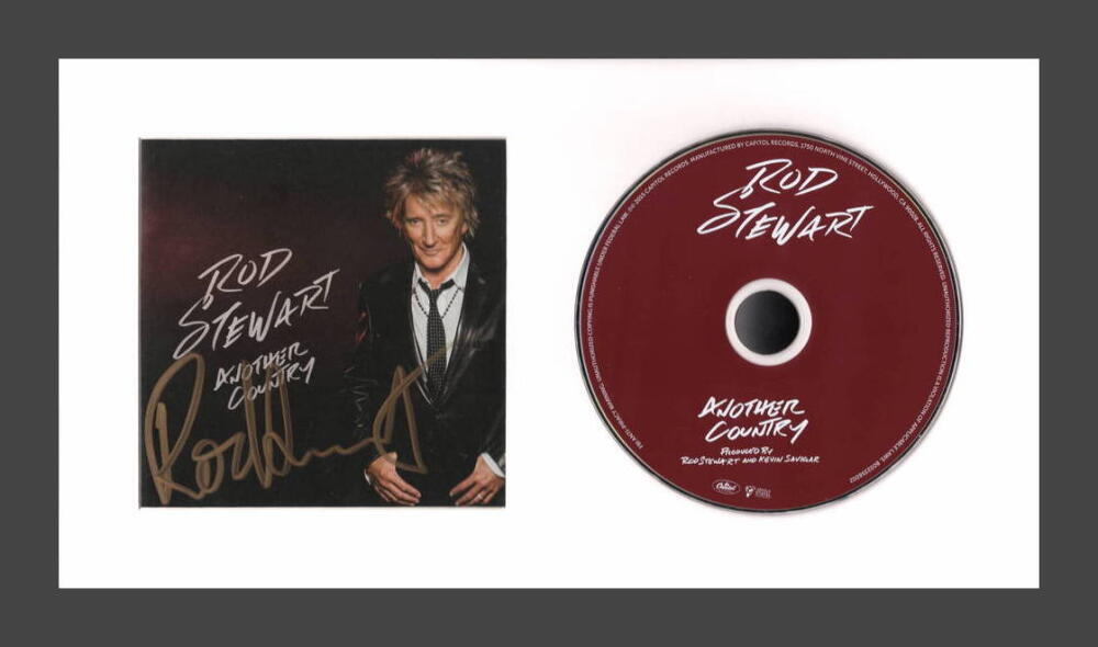 Rod Stewart Signed Autograph Another Country Framed CD Display Rare w/ JSA COA
