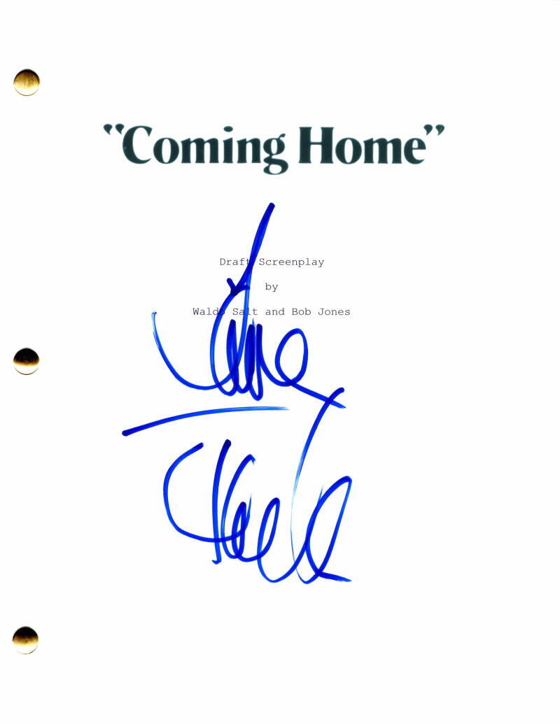 Jane Fonda Signed Autograph Coming Home Movie Script w/ Jon Voight & Bruce Dern
