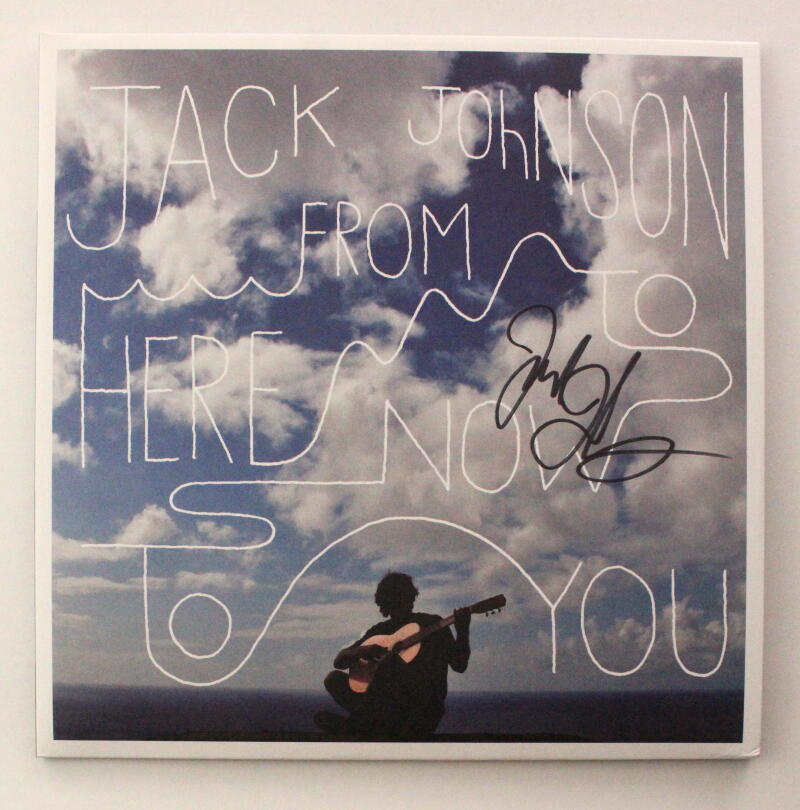 Jack Johnson Signed Autograph Album Vinyl Record - From Here to Now to You JSA
