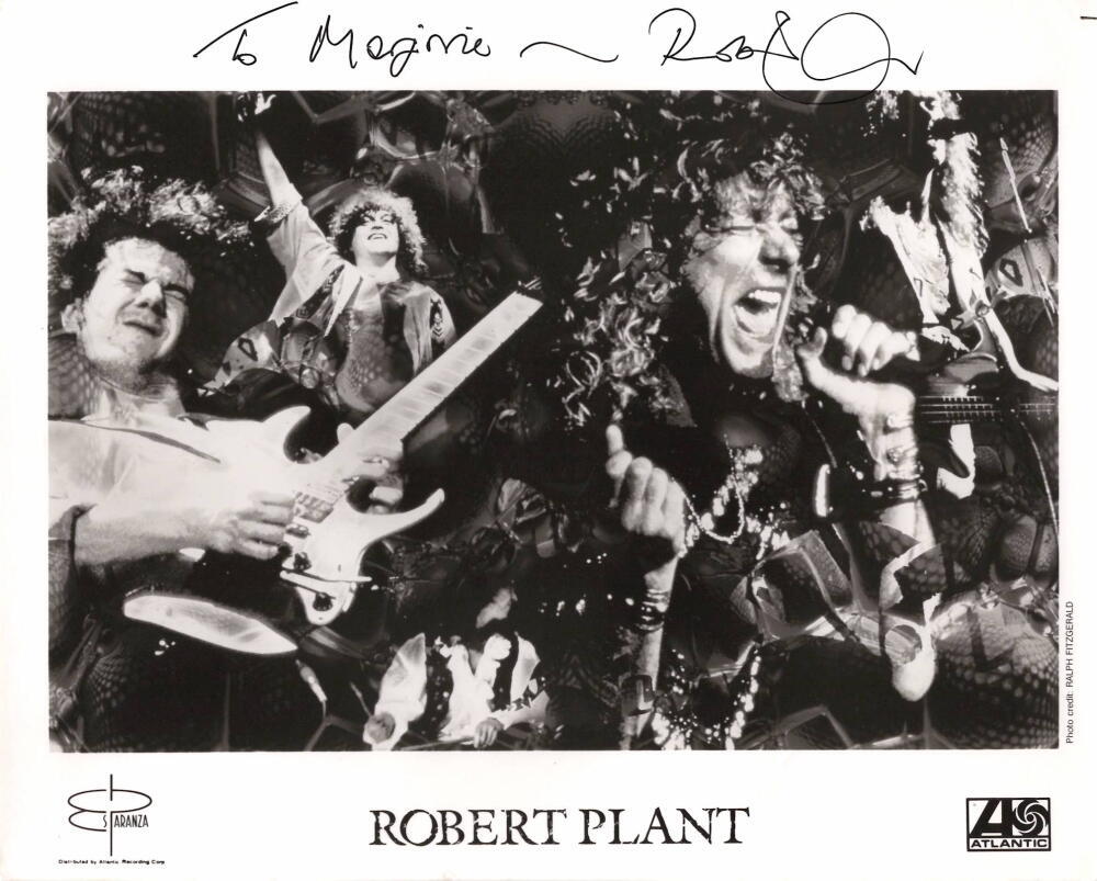 Robert Plant Led Zeppelin Signed Autograph 8x10 Photo - Rock Icon w/ JSA COA
