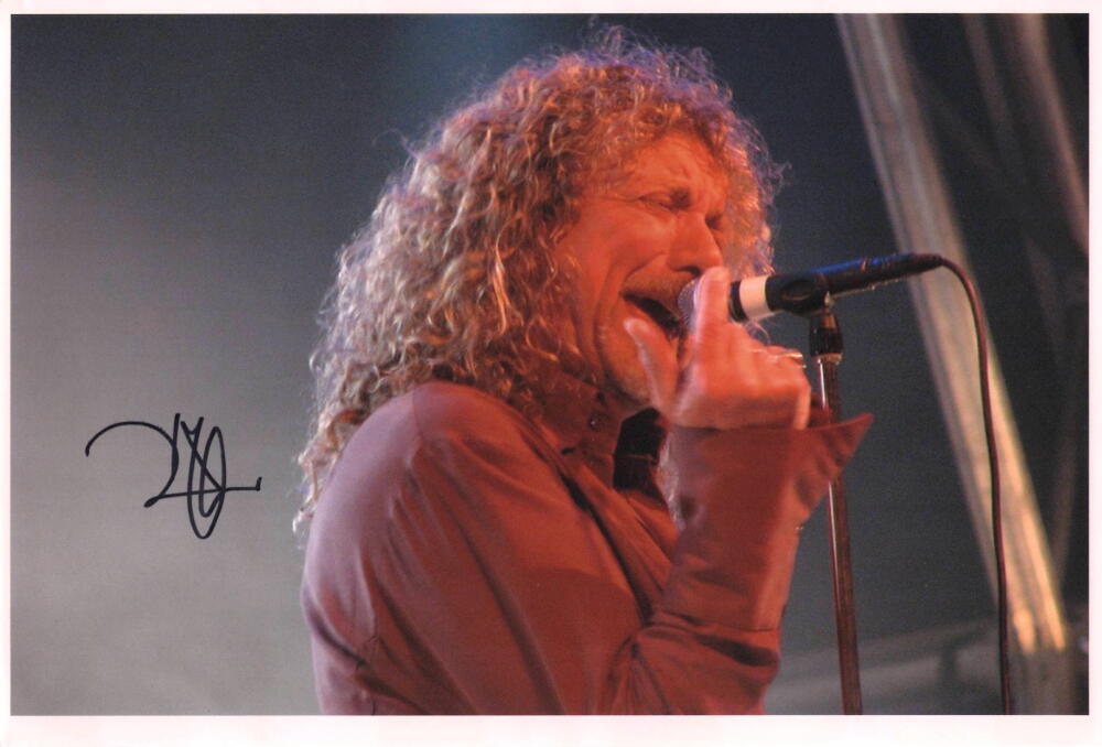 Robert Plant Led Zeppelin Signed Autograph 8x12 Photo - Physical Graffiti w/ JSA
