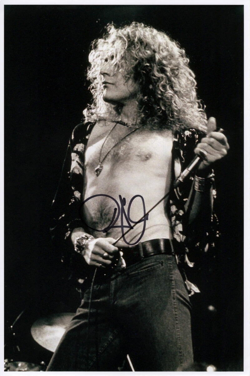 Robert Plant Led Zeppelin Signed Autograph 8x12 Photo - Young Rock Stud JSA COA
