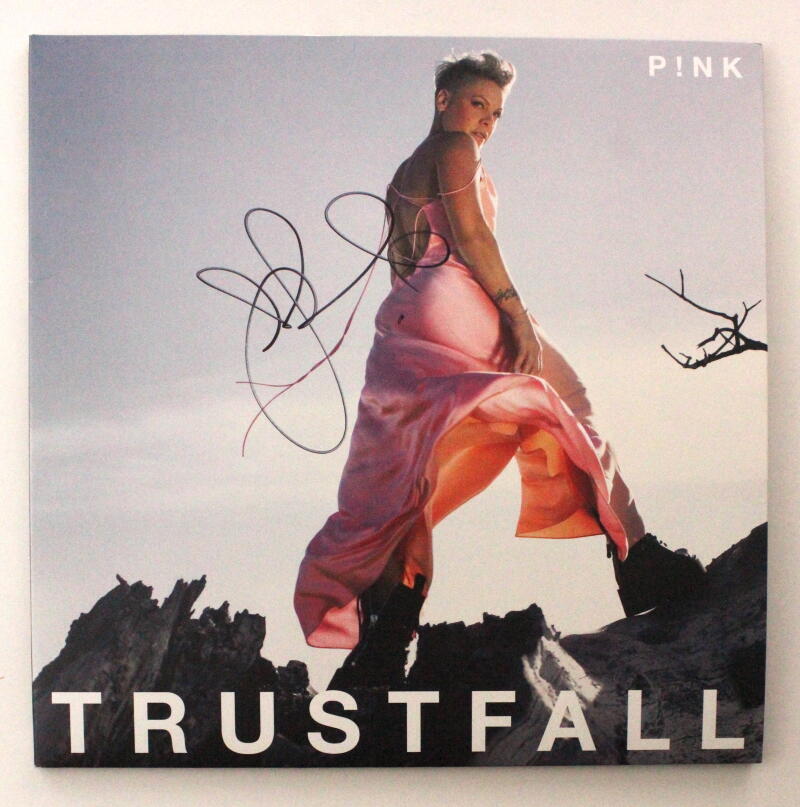 Pink P!nk Signed Autograph Album Vinyl Record - Trustfall - JSA COA
