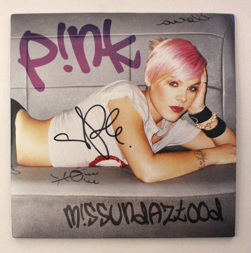 Pink P!nk Signed Autograph Album Vinyl Record - Missundaztood w/ JSA COA
