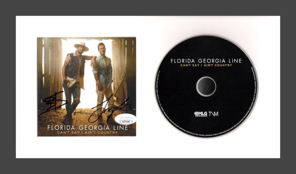 Florida Georgia Line Signed Autograph Framed CD Can't Say I Ain't Country w/ JSA
