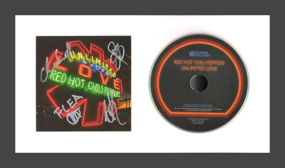 Red Hot Chili Peppers Signed Autograph Framed CD Display Anthony Kiedis PSA COA

