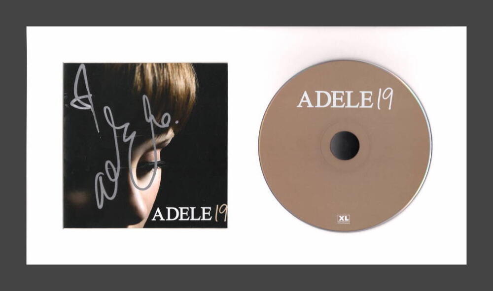 ADELE ADKINS SIGNED AUTOGRAPH 19 FRAMED CD DISPLAY – READY TO HANG! W/ JSA COA COLLECTIBLE MEMORABILIA