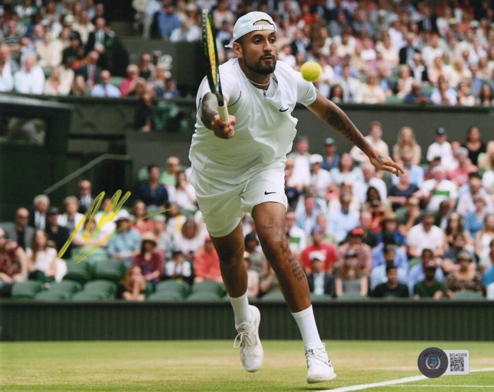 Nick Kyrgios Signed Autograph 8x10 Photo - Australian Open Champion Beckett COA
