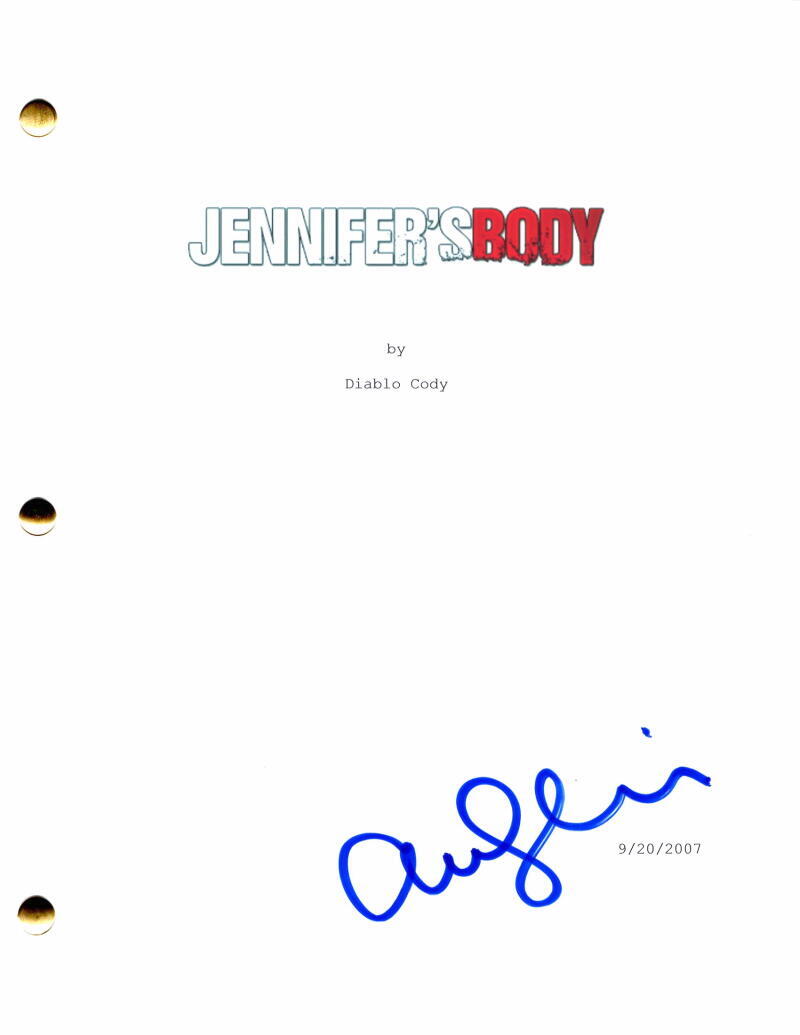 Amanda Seyfried Signed Autograph Jennifer's Body Full Movie Script - Megan Fox

