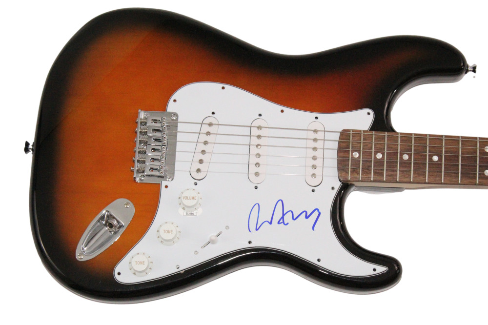 Bryan Ferry Roxy Music Signed Autograph Full Size Fender Electric Guitar JSA COA

