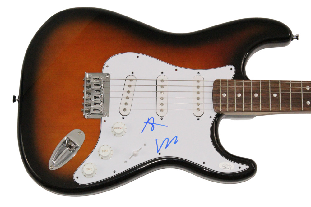 Fall Out Boy Signed Autograph Fender Guitar - Pete Wentz & Patrick Stump JSA COA
