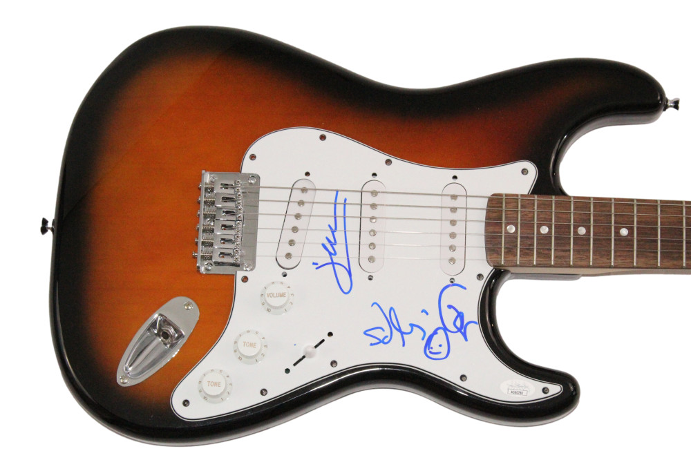 Mana Band x3 Signed Autograph Fender Electric Guitar - Fher Olvera w/ JSA COA
