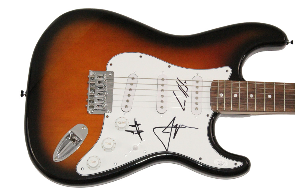 Rufus Du Sol Full Band Signed Autograph Fender Electric Guitar w/ JSA COA
