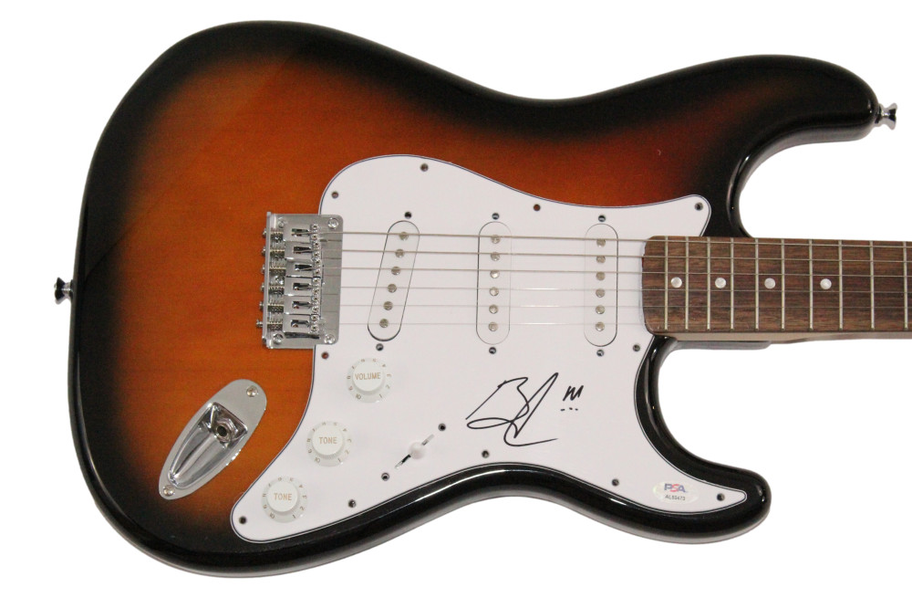 Brent Smith Shinedown Signed Autograph Fender Electric Guitar - Us and Them PSA
