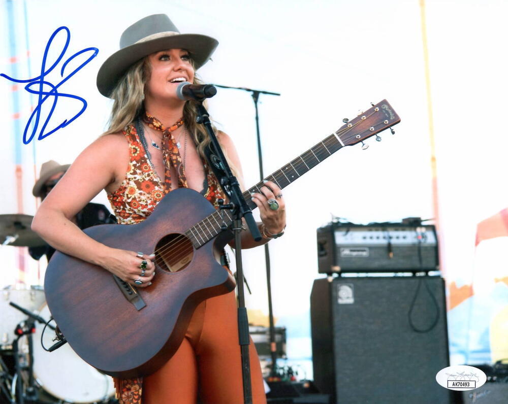 Lainey Wilson Signed Autograph 8x10 Photo Bell Bottom Country Yellowstone w/ JSA
