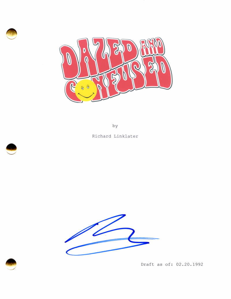 Adam Goldberg Signed Autograph Dazed and Confused Movie Script - Mike Newhouse
