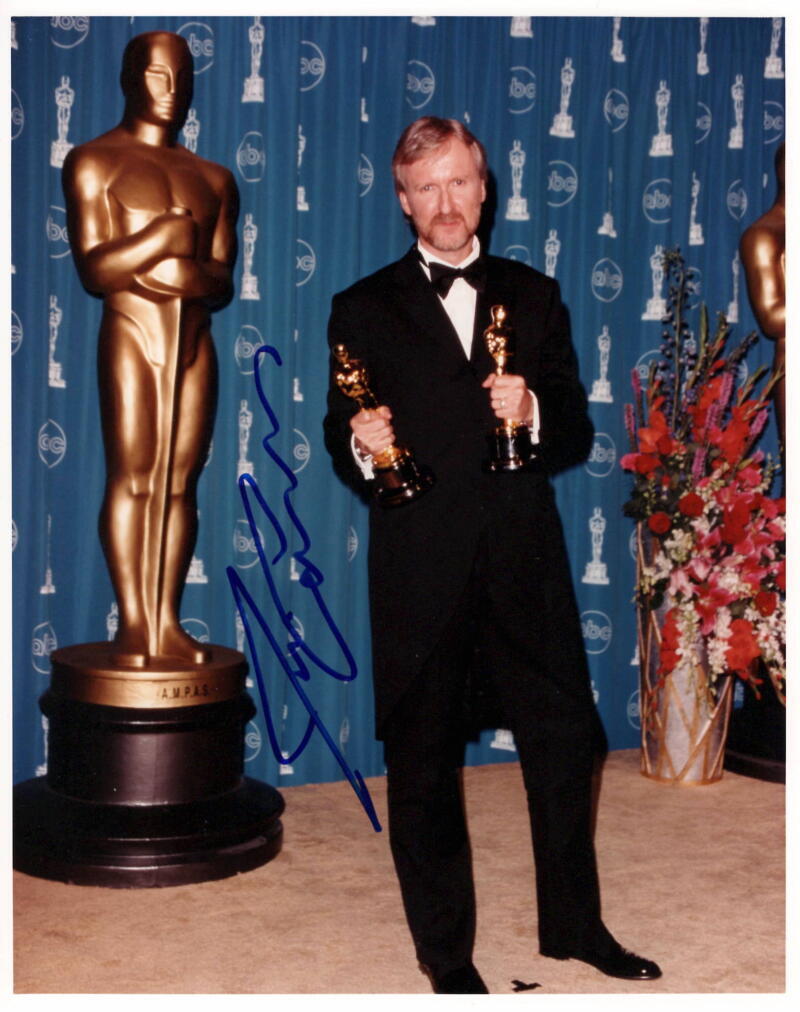 James Cameron Signed Autograph 8x10 Photo Legendary Titanic Avatar Director JSA

