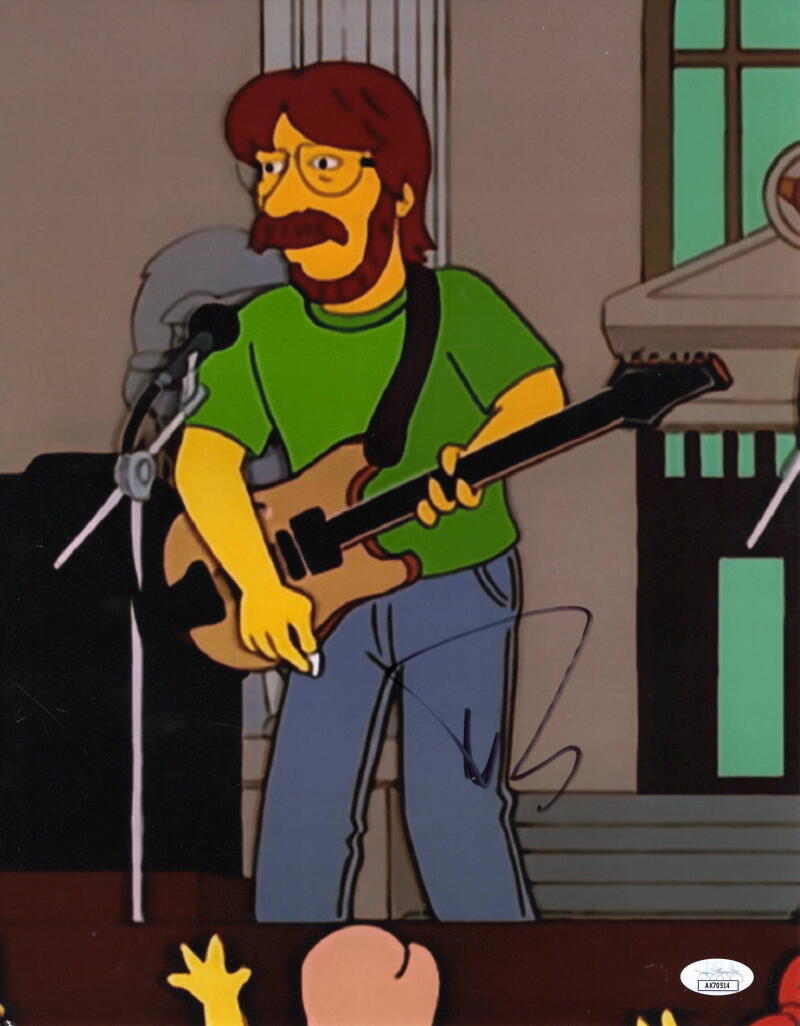 Trey Anastasio Phish Signed Autograph 11x14 Photo on The Simpsons Rare! JSA COA

