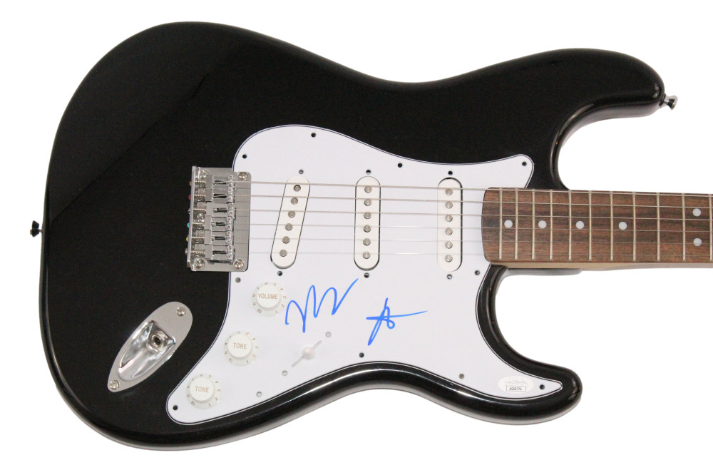 Pete Wentz & Patrick Stump Fall Out Boy Signed Autograph Fender Guitar JSA COA
