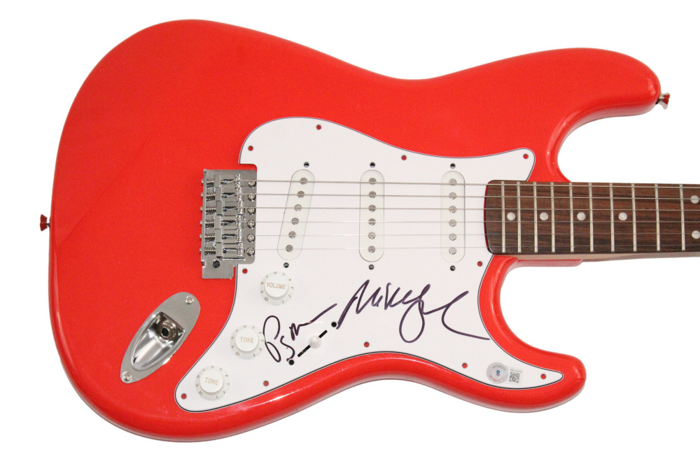 Mike Gordon & Page McConnell Phish Signed Autograph Red Fender Guitar Beckett
