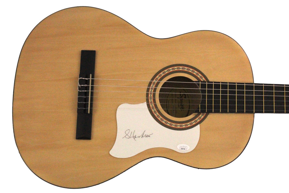 Steve Hackett Genesis Signed Autograph Fender Acoustic Guitar Abacab w/ JSA COA
