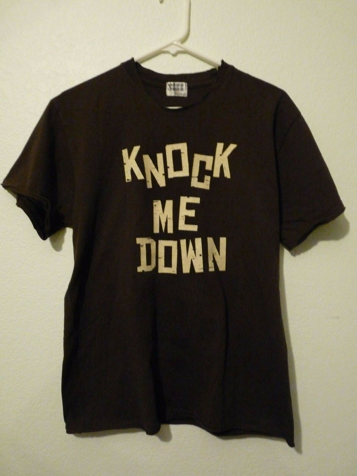 Slash Guns & Roses Knock Me Down Brown T Shirt OWNED BY SLASH & PERLA
