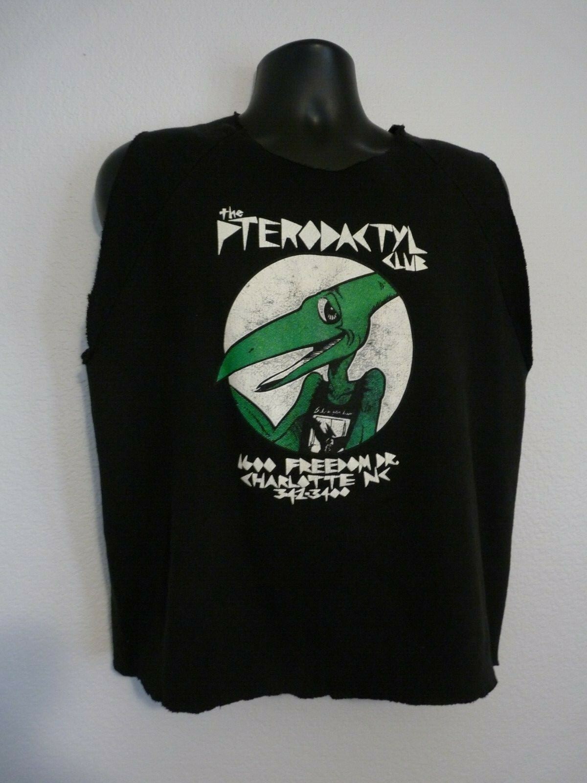 SLASH GUNS & ROSES PTERODACTYL CLUB STAGE CUT SHIRT OWNED BY SLASH 90’S ERA COLLECTIBLE MEMORABILIA