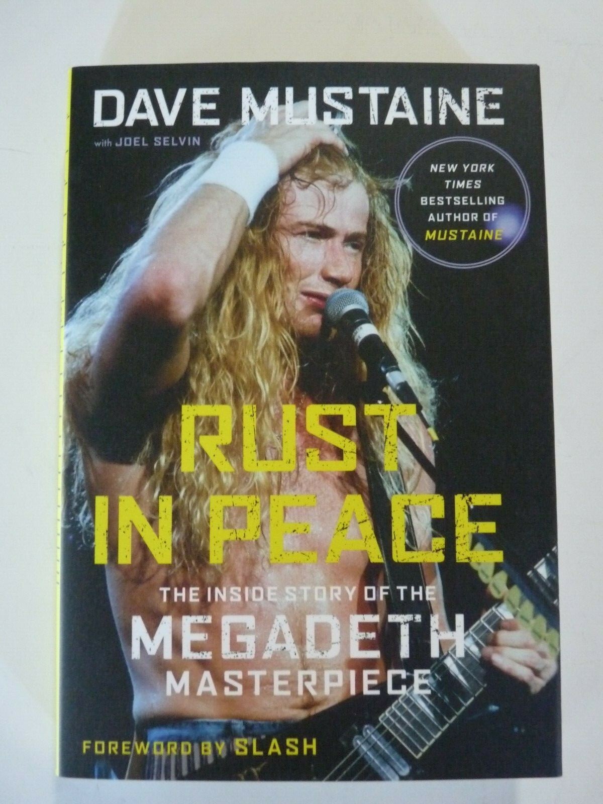 Dave Mustaine Megadeth Rust In Peace Signed Autograph HB Book Beckett Certified
