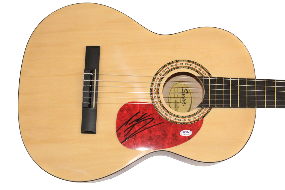 Jordan Davis Signed Autograph Fender Acoustic Guitar - Home State w/ PSA COA
