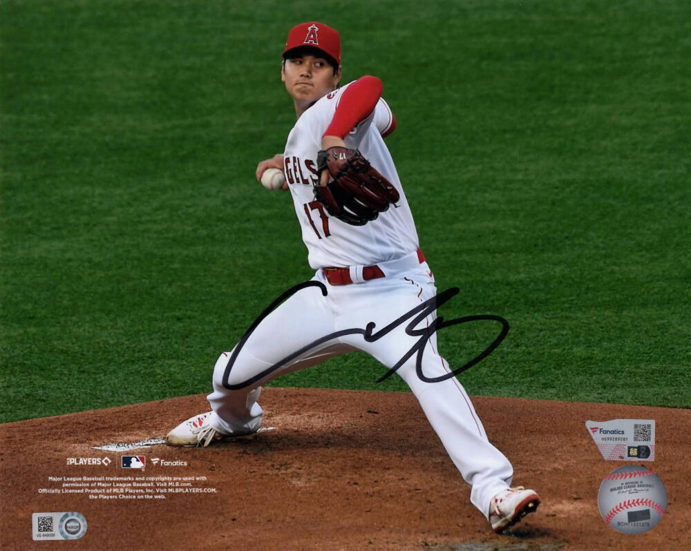 Shohei Ohtani Signed Autograph 8x10 Photo - LA Angels Baseball Fanatics MLB COA
