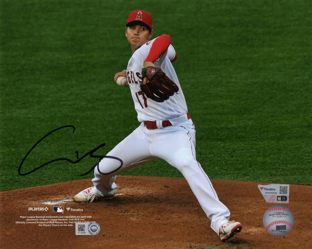 Shohei Ohtani Signed Autograph 8x10 Photo Baseball Superstar w/ MLB Fanatics COA

