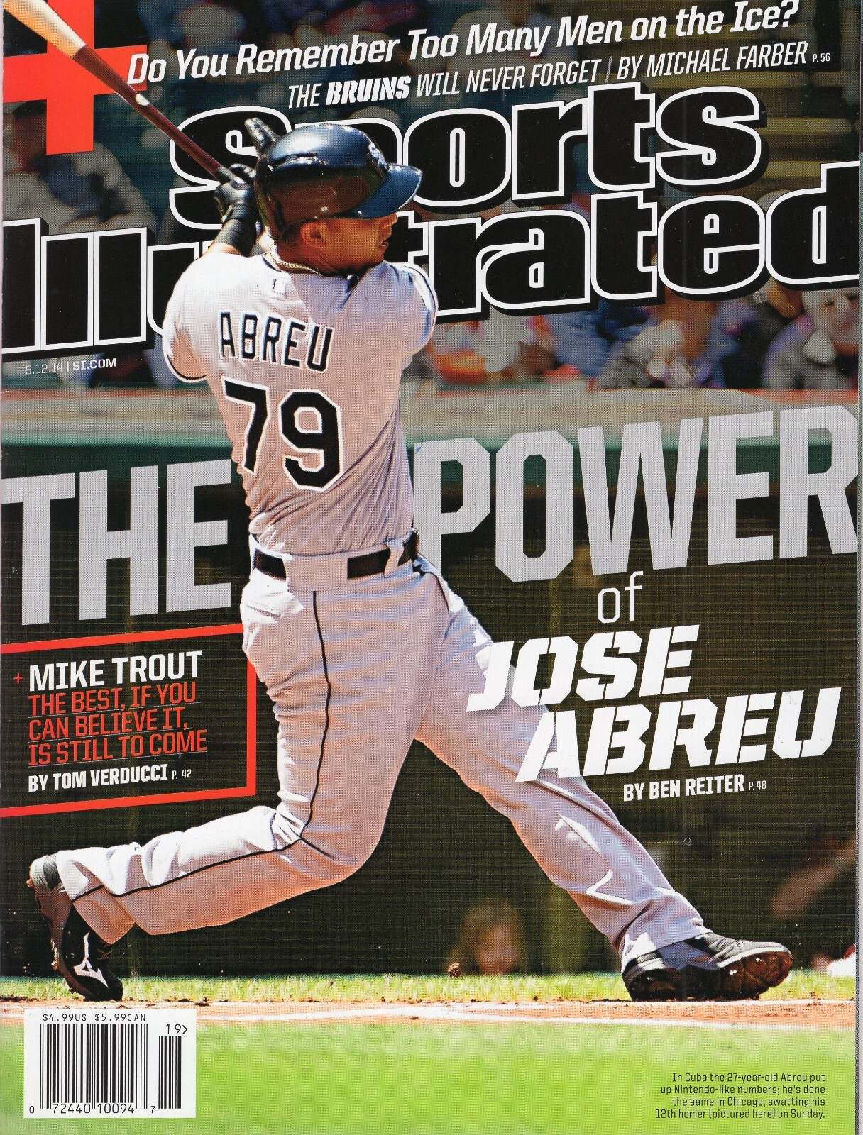 Jose Abreu White Sox No Label Sports Illustrated Newsstand No Label 5/12/2014
