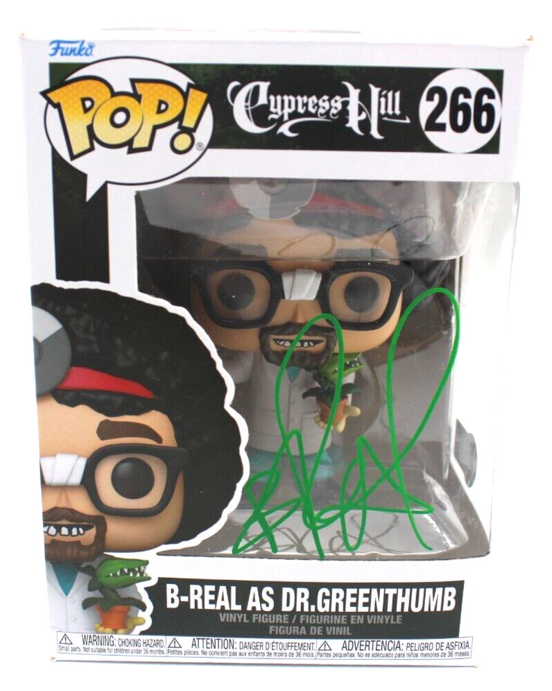 B-Real AS Dr. Greenthumb Cypress Hill Signed Funko Pop w/Beckett COA BH010995
