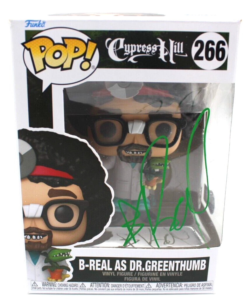 B-Real AS Dr. Greenthumb Cypress Hill Signed Funko Pop w/Beckett COA BH010992

