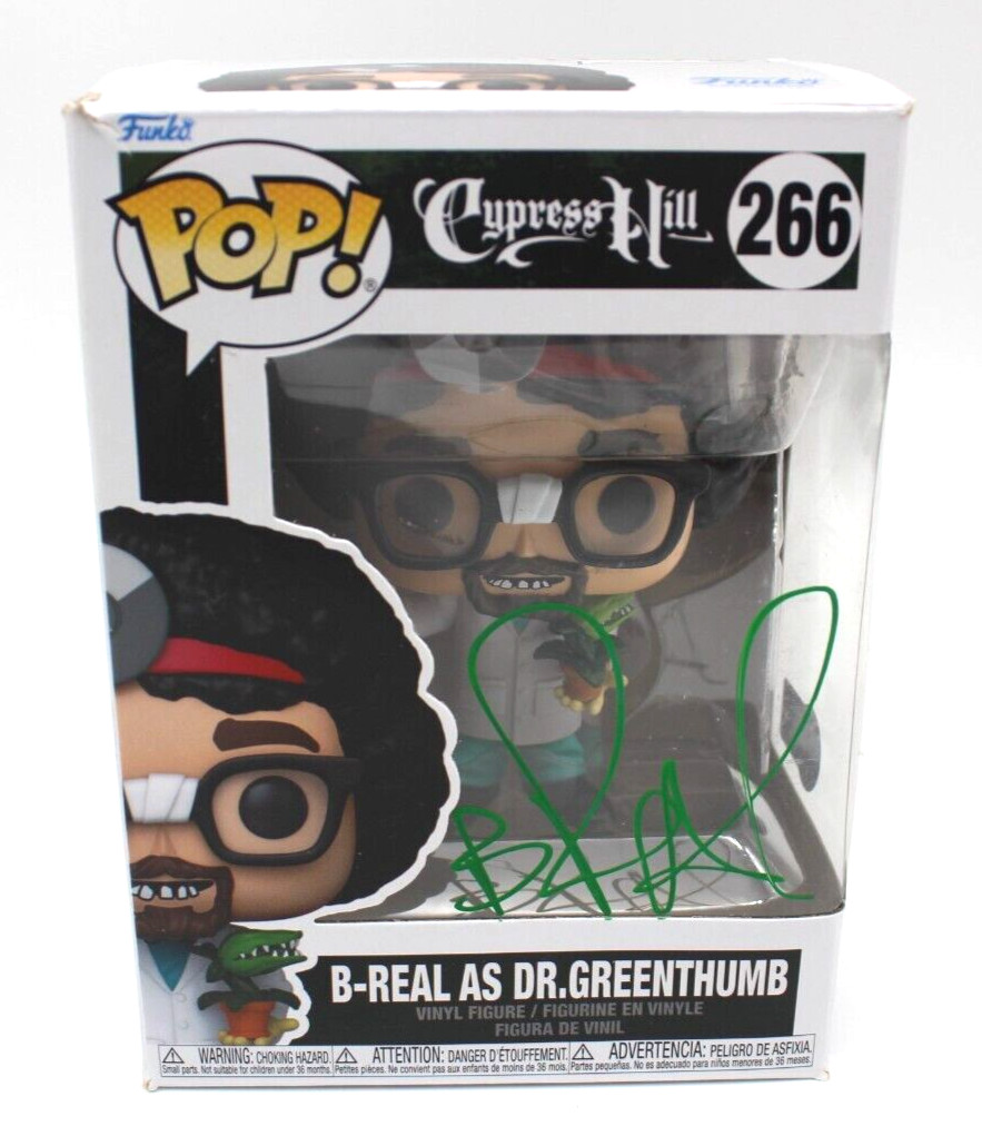 B-Real AS Dr. Greenthumb Cypress Hill Signed Funko Pop w/Beckett COA BH014009
