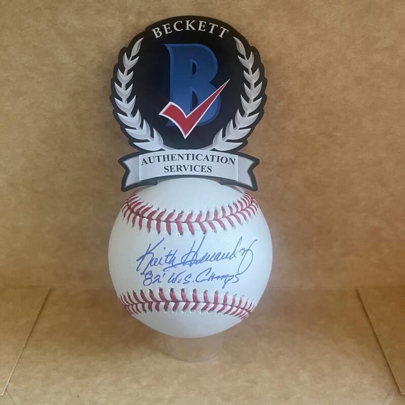 KEITH HERNANDEZ 82 WS CHAMPS CARDINALS SIGNED AUTO M.L. BASEBALL BAS AUTHENTICAT
