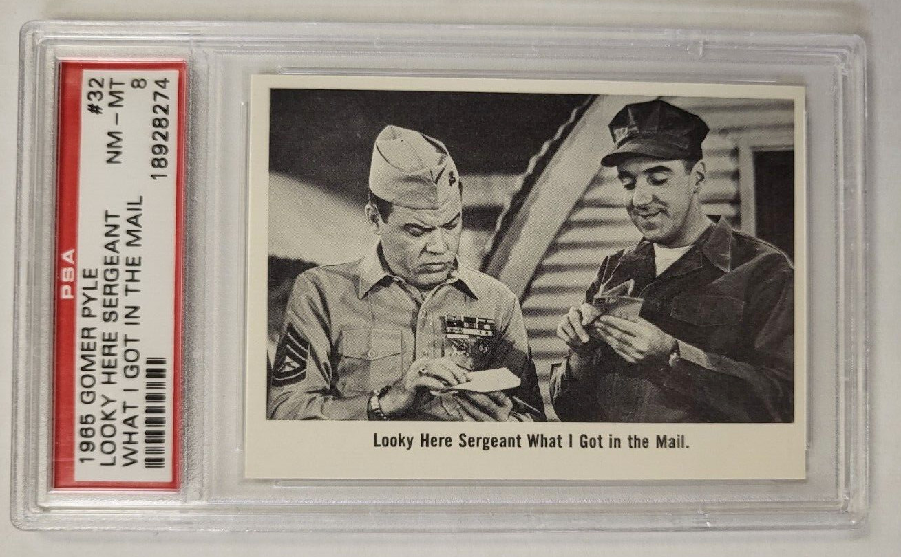 1965 GOMER PYLE #32 TRADING CARD PSA 9 RARE COLLECTIBLE MEMORABILIA