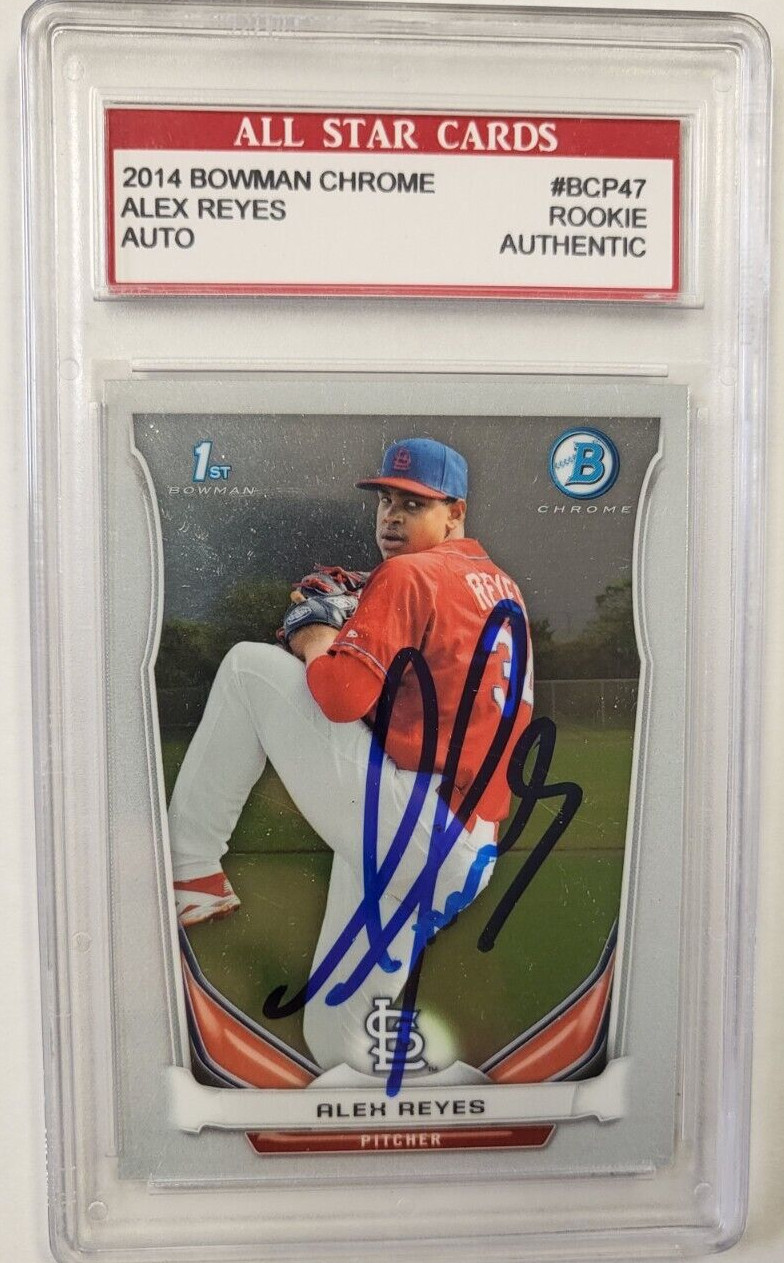 2014 BOWMAN CHROME ALEX REYES ROOKIE AUTO ALL STAR CARDS AUTHENTIC
