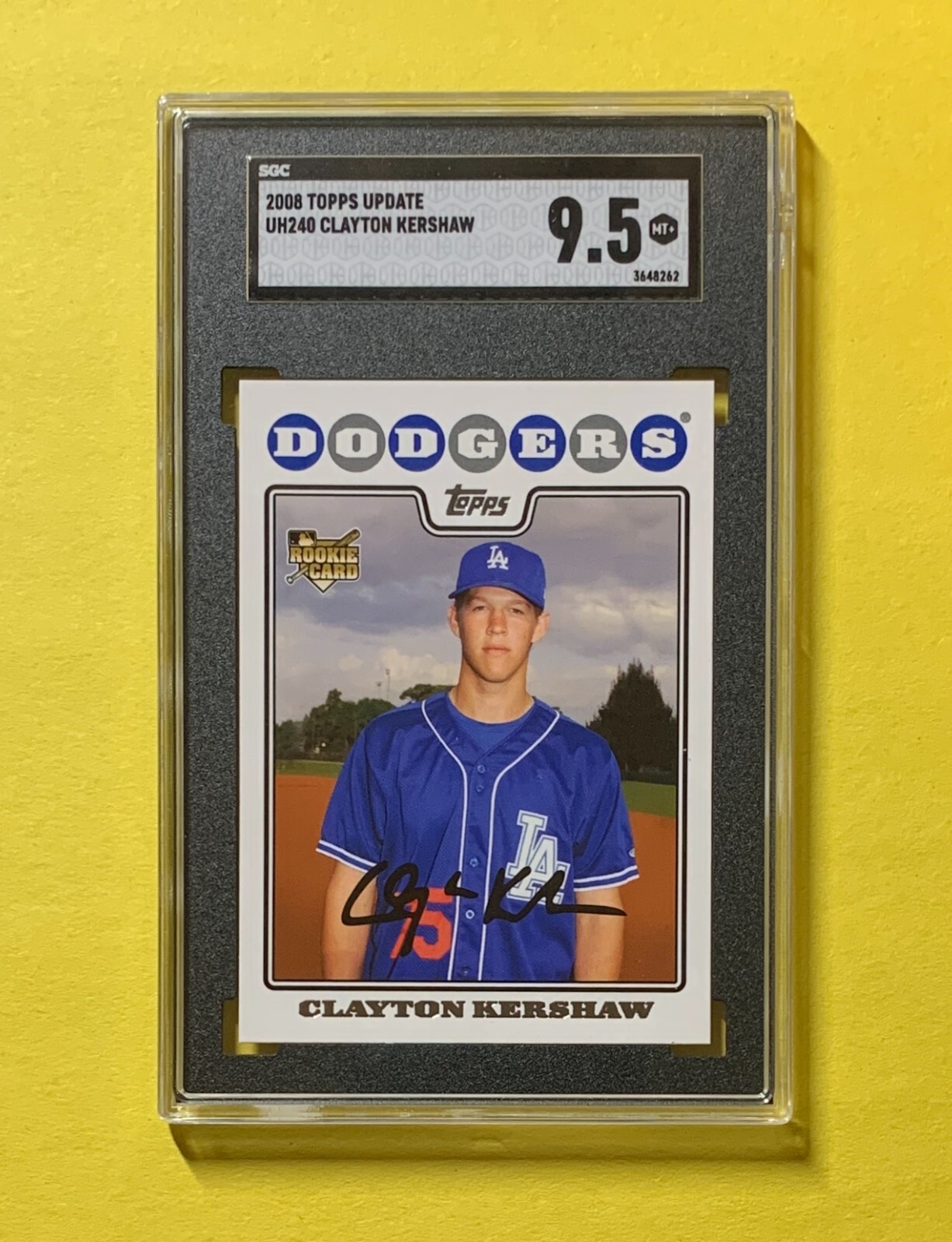 2008 TOPPS UPDATE CLAYTON KERSHAW #UH240 SGC MT+ 9.5 DODGERS
