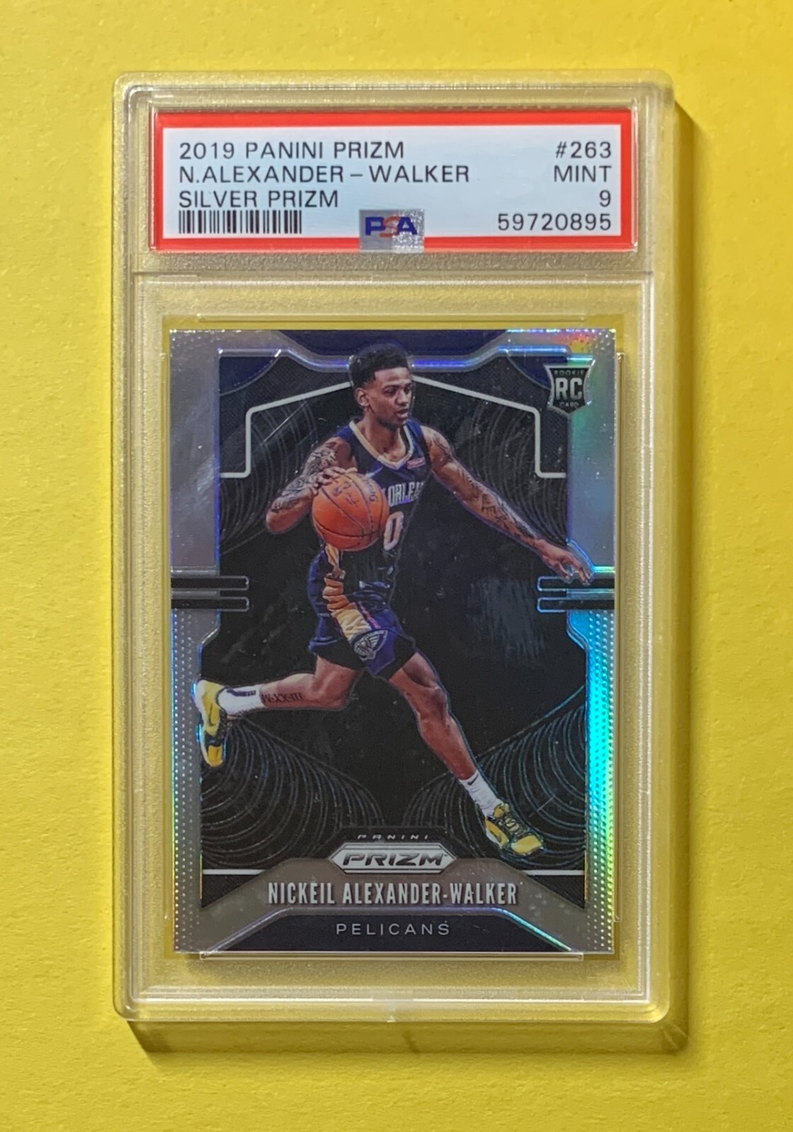 2019 PANINI PRIZM NICKEIL ALEXANDER-WALKER SILVER PRIZM #263 MINT 9 PELICANS
