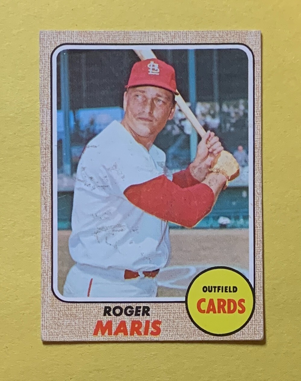 1968 TOPPS ROGER MARIS #330 CARDINALS COLLECTIBLE MEMORABILIA
