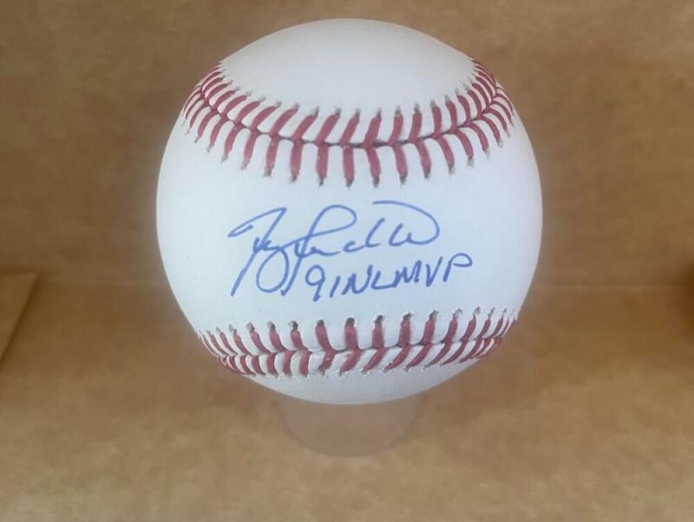 TERRY PENDLETON BRAVES 91 NL MVP SIGNED AUTO M.L. BASEBALL BECKETT AUTHENTICATED
