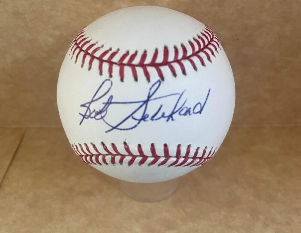 BOB GEBHARD TWINS/EXPOS SIGNED AUTOGRAPHED M.L. BASEBALL
