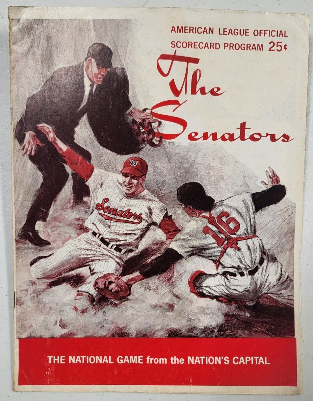VINTAGE MLB BASEBALL THE SENATORS AMERICAN LEAGUE OFFICIAL 1968 PROGRAM COLLECTIBLE MEMORABILIA