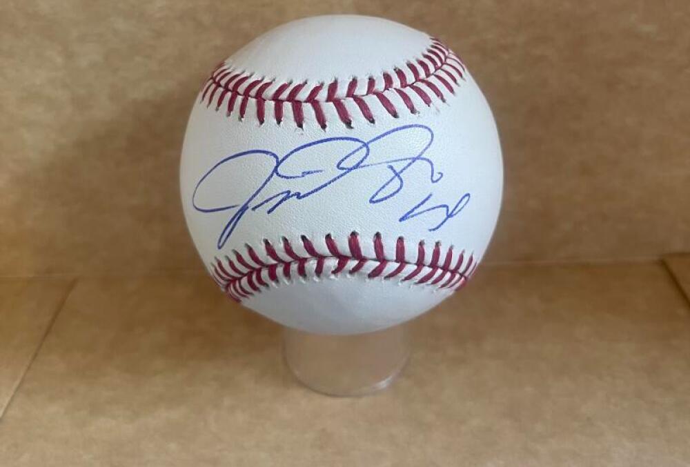 MARTIN PRADO YANKEES/BRAVES SIGNED AUTO M.L. BASEBALL BAS AUTHENTICATED
